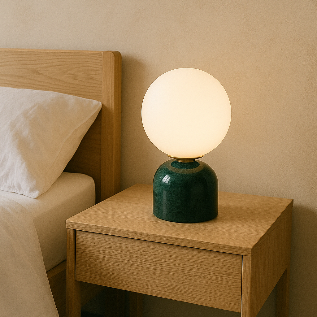 Elegant Glass Table Lamp Scandinavian Style