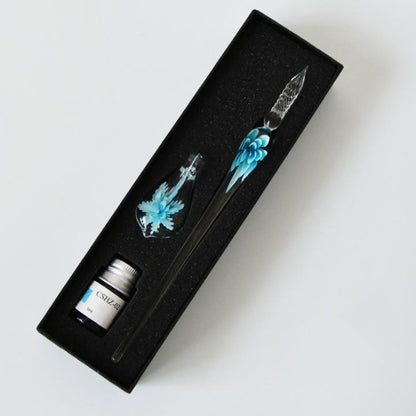 Luxury Glass Calligraphy Pen Kit with Ink