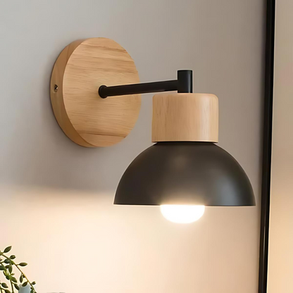 Rustic Wooden Wall Light for Cozy Homes