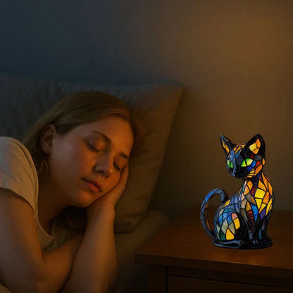 Cozy Glowing Cat Table Lamp – Warm Home Decor