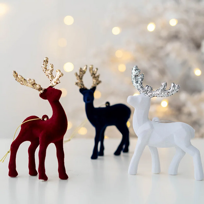 Glamorous Reindeer Christmas Ornament