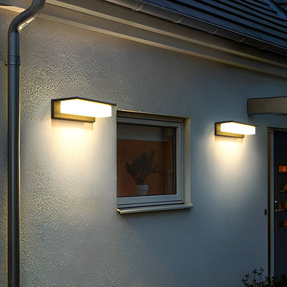 Slim Outdoor Solar Powered LED Wall Light