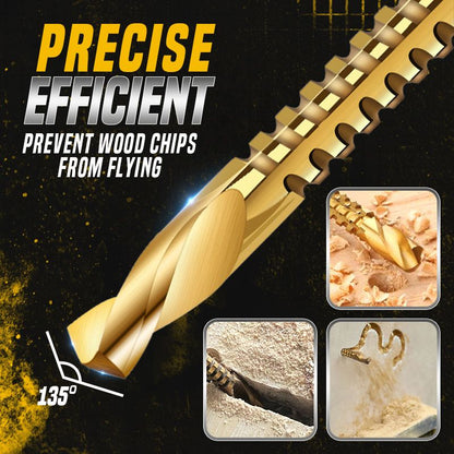 Premium Titanium Drill Bits Set (6 Pieces)