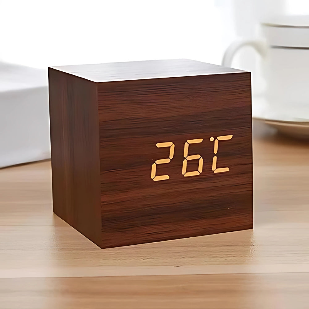 Compact Digital Cube Alarm Clock - Cofik