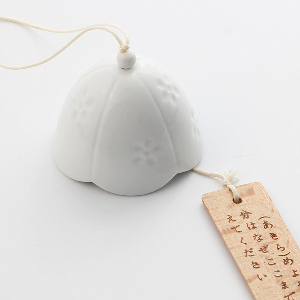 Delicate White Ceramic Wind Chimes - Cofik