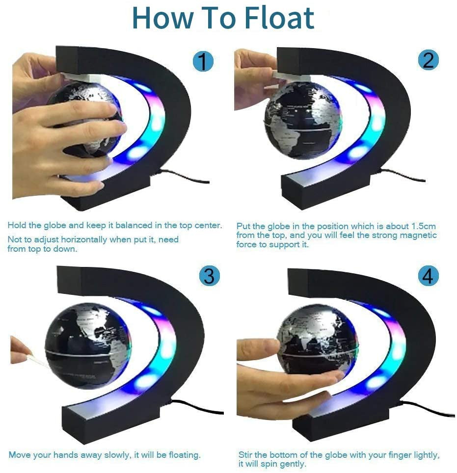 Suspended LED Globe Table Lamp