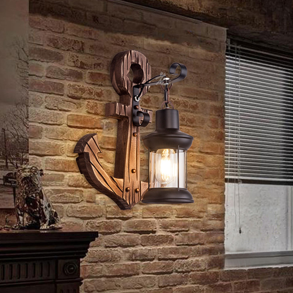 Rustic Nautical LED Wall Lamp