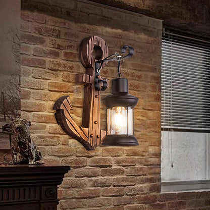 Rustic Nautical LED Wall Lamp