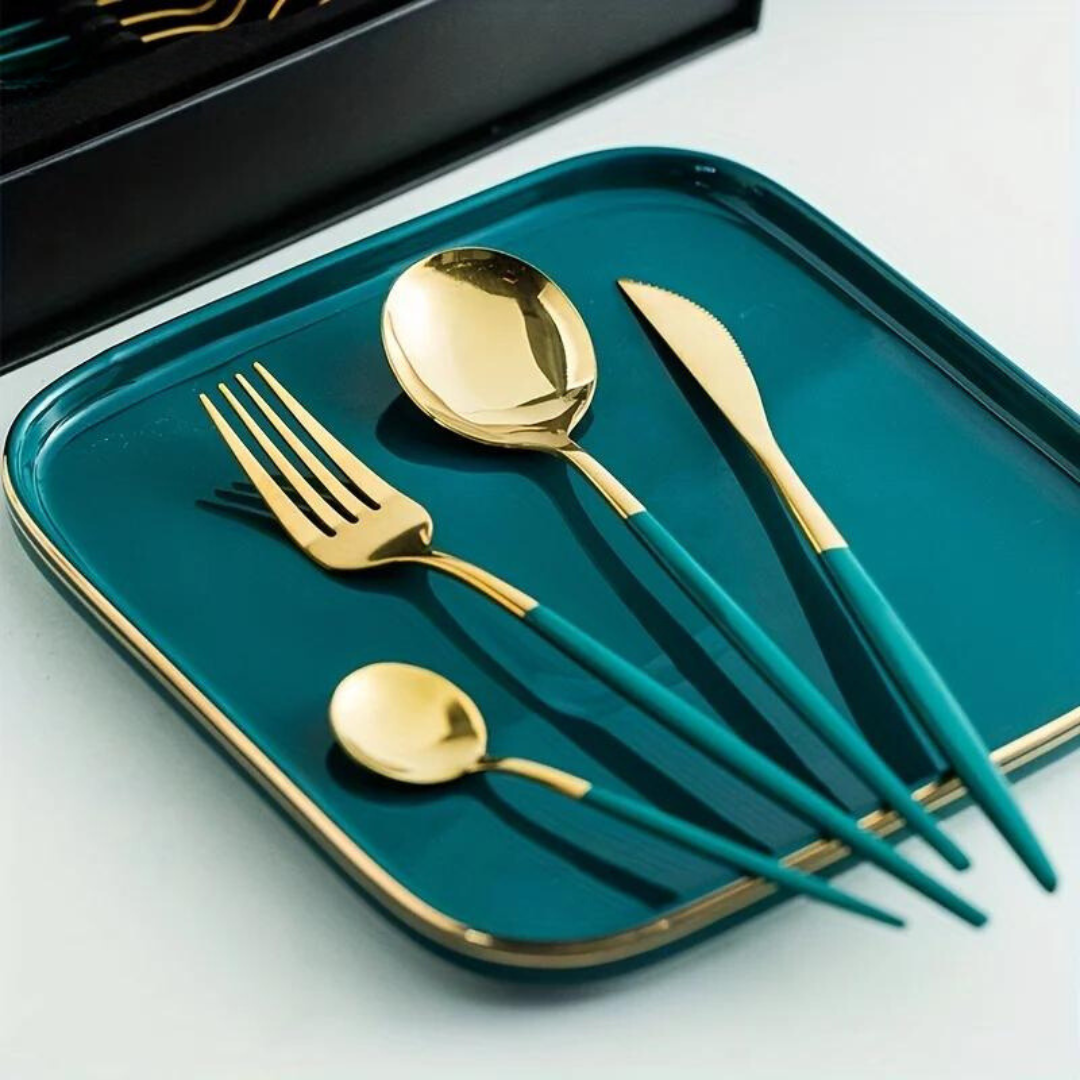 Premium Silverware Set 24-Piece Fine Dining Essentials