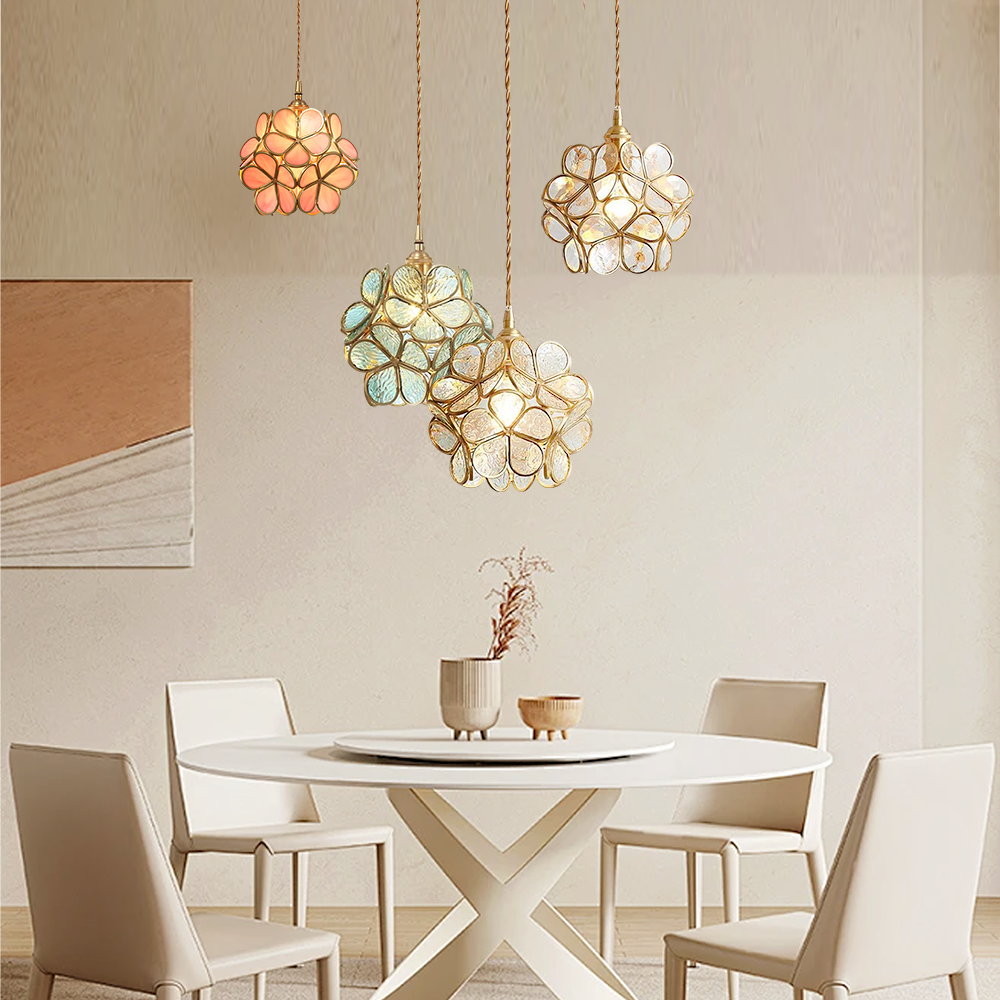 Elegant Glass Drop Pendant Light Fixture