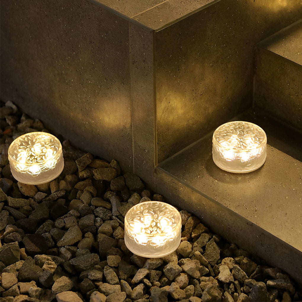 Colorful LED Ice Cube Outdoor Step Lights for Christmas