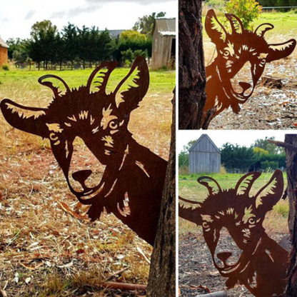 Rustic Metal Yard Garden Decor