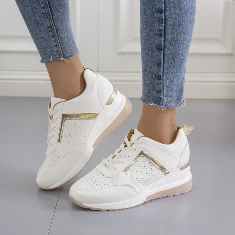 Women's Supportive Walking Sneakers - Cushioned Comfort Shoes