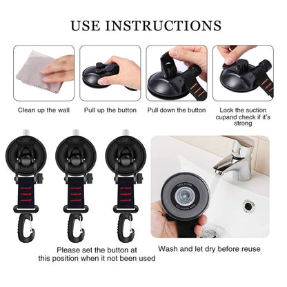 Strong Suction Cup with Metal Hook