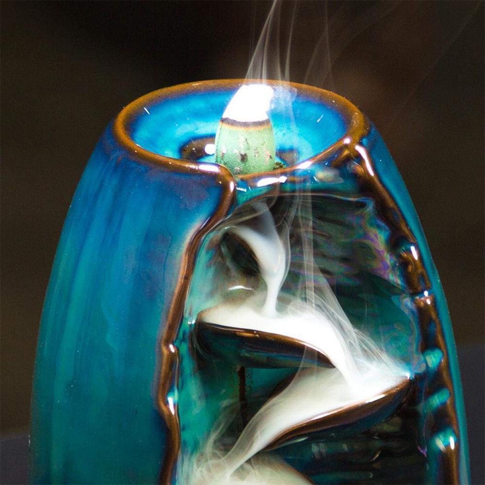 Natural Stone Waterfall Backflow Incense Burner