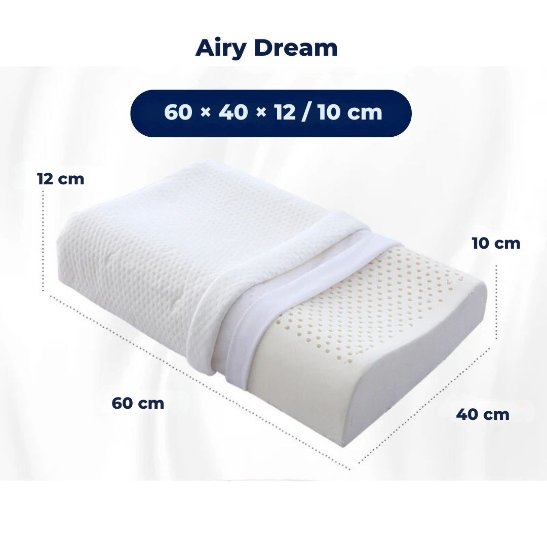 Natural Latex Orthopedic Neck Pillow for Back Support