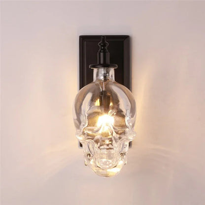 Dark Skull Vintage Wall Light
