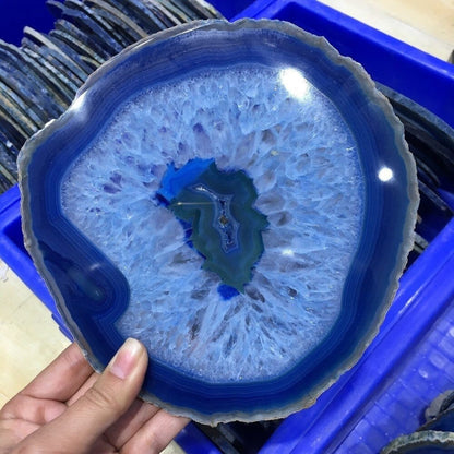 Blue Crystal Decorative Disk