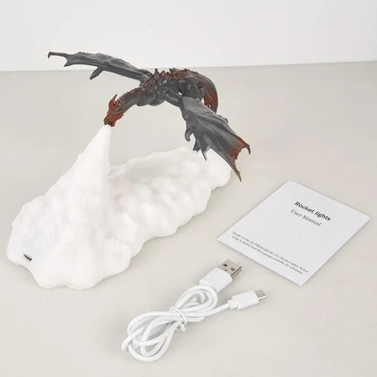 Colorful LED Dragon Table Lamp