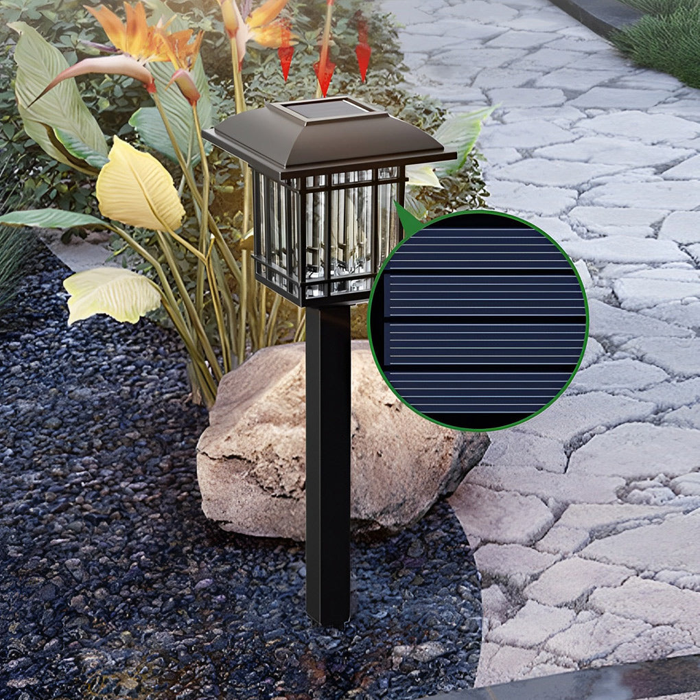 2PCS Outdoor Solar Powered LED Garden Lights