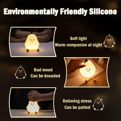 Stylish Plug in Night Lamp with USB and Soft Glow