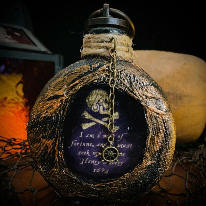 Decorative Pirate Skull Liquor Decanter