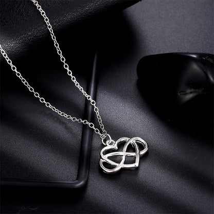 Lovely Heart Shaped Bow Necklace