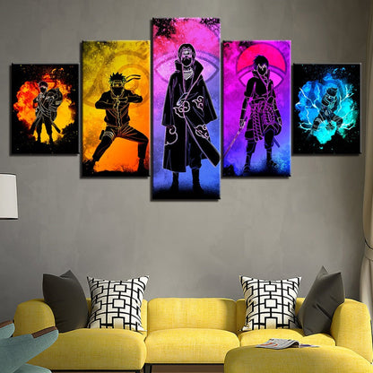 Naruto Anime 5 Piece Canvas Wall Art Decor