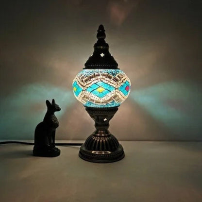 Vibrant Multi-Colored Glass Table Lamp
