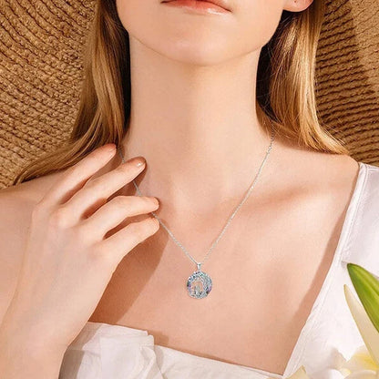 Sparkling Crystal Tree of Life Pendant Necklace