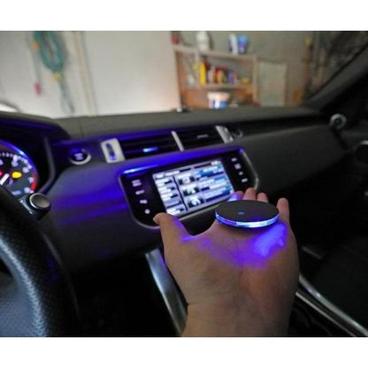 Bright LED Car Cup Holder Lights (2-Pack)