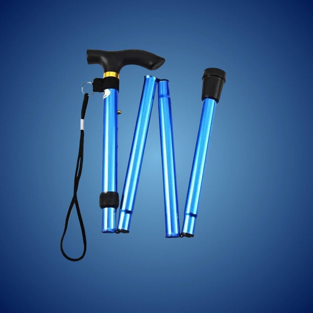 Compact Folding Walking Cane with Ergonomic Grip
