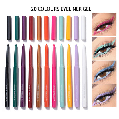 Vibrant 20 Piece Eye Pencil Set