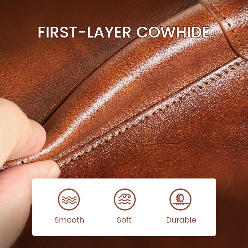 Secure Leather Men's Wallets with RFID Blocker