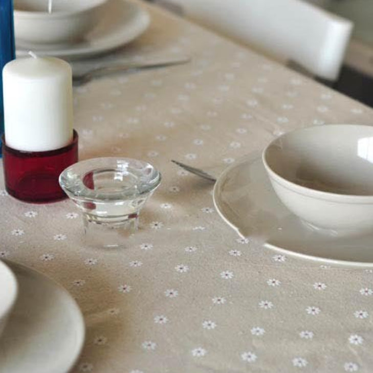 Floral Pattern Cotton Table Cloth - Cofik