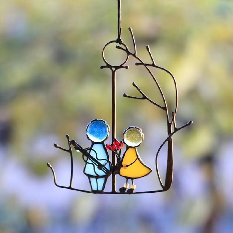 Colorful Glass Window Hanging Decoration - Cofik