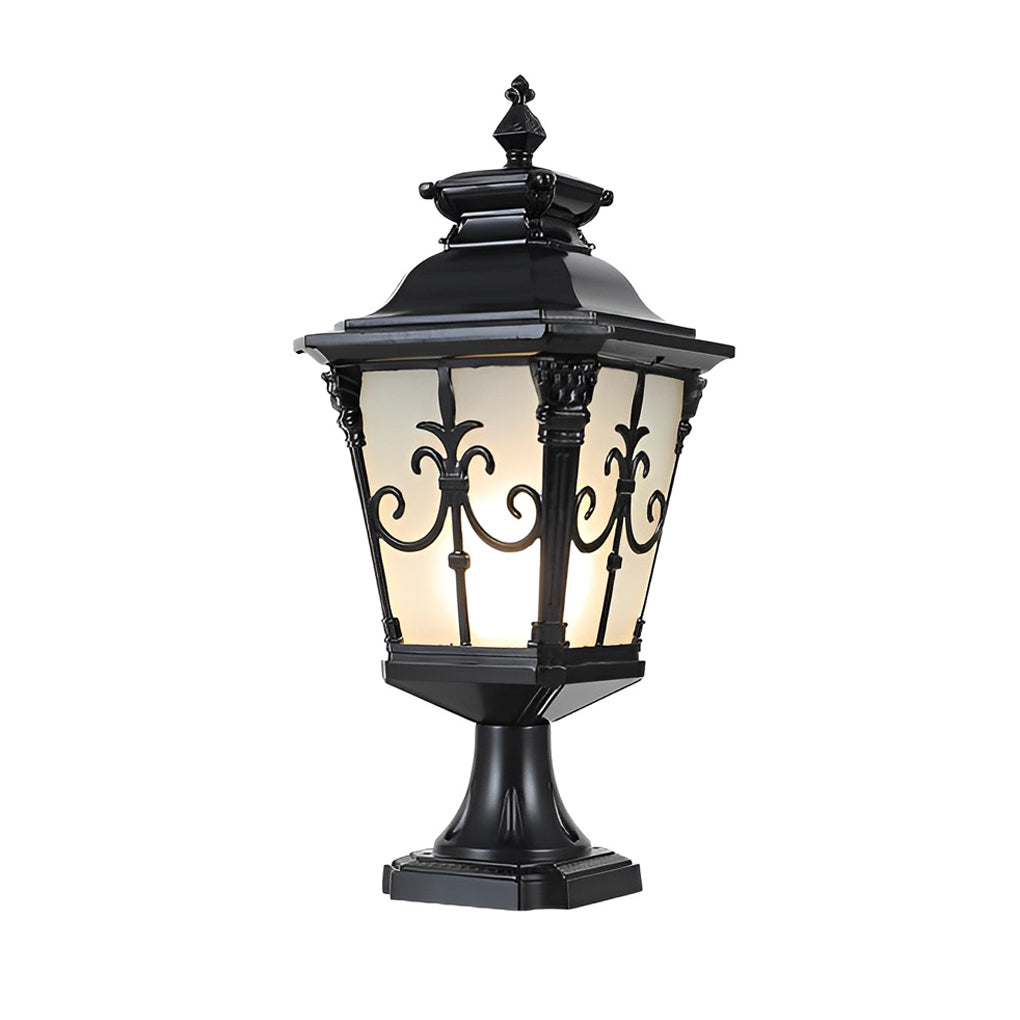 Vintage Design Outdoor Solar Powered Fence Post Lights