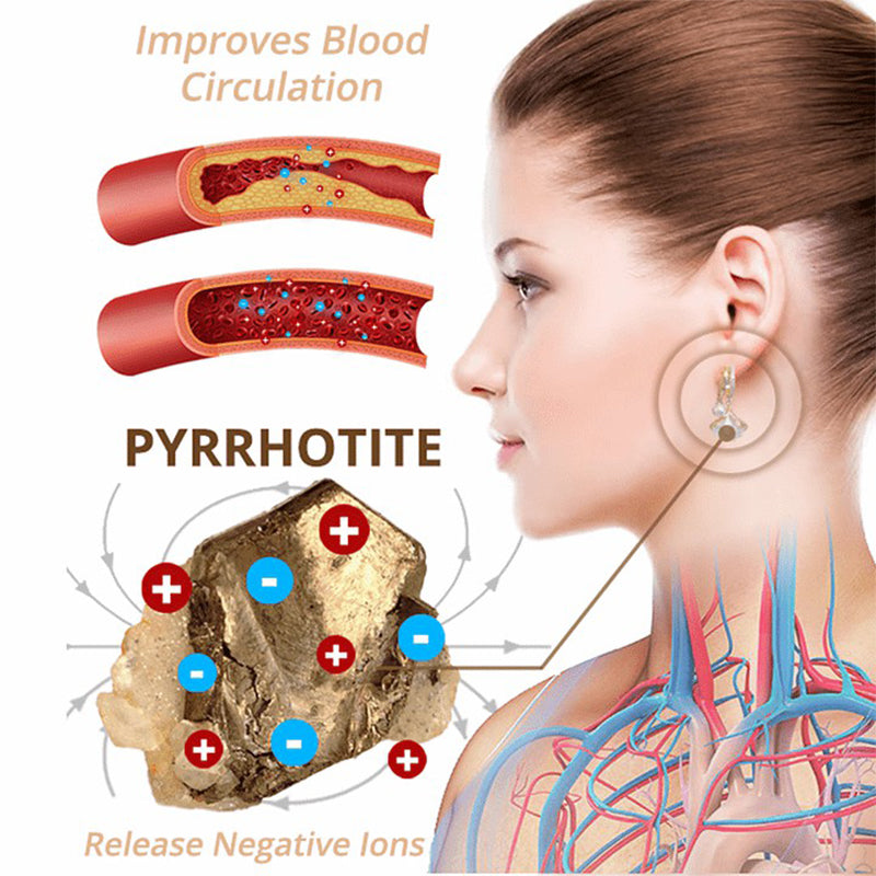 Healing Magnetic Earrings with Germanium Therapy
