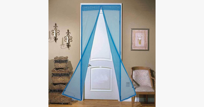 Magnetic Screen Door with Insect Mesh Protector