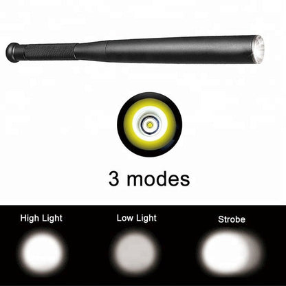 Tough Baseball Bat LED Torch with 3 Light Modes