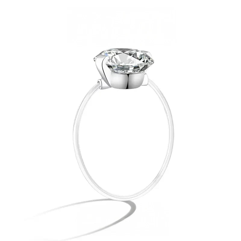 Luxury 1-2 Carat Moissanite Solitaire Ring - Cofik