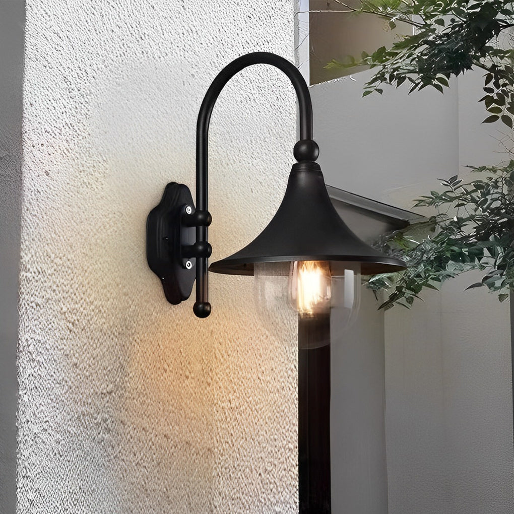 Unique Black Outdoor LED Wall Light Fixture