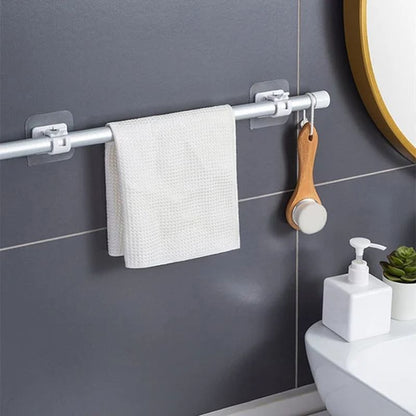 Easy Fit Adjustable Curtain Rod Adhesive Hooks - Cofik