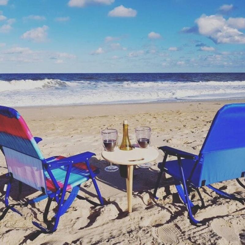 Portable Patio Wine Table