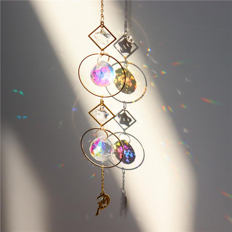 Colorful Glass Crystal Sun Catcher Prism Ball - Cofik
