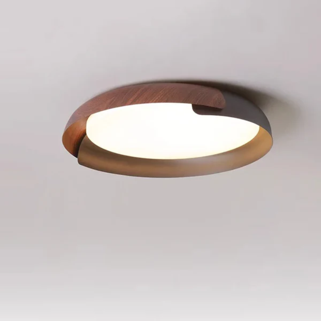 Natural Wood Bedroom Ceiling Light
