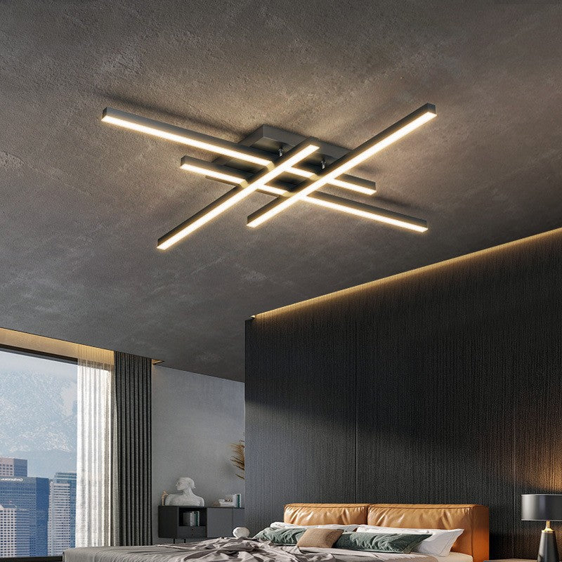 Sleek 4-Light LED Ceiling Fixture (Adjustable, White/Black) - Cofik