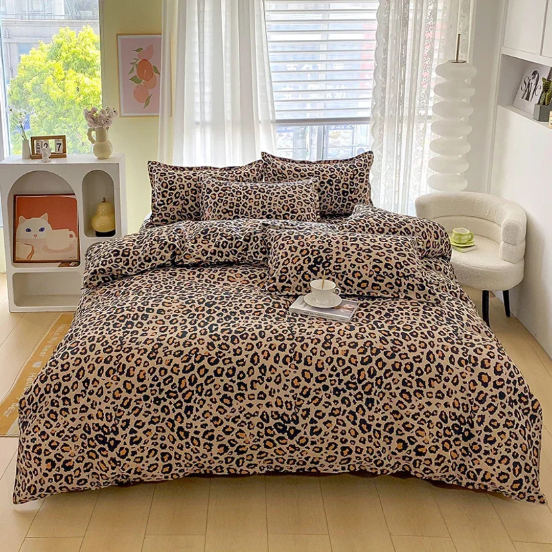 Premium Leopard Pattern Bedding Set - Cofik