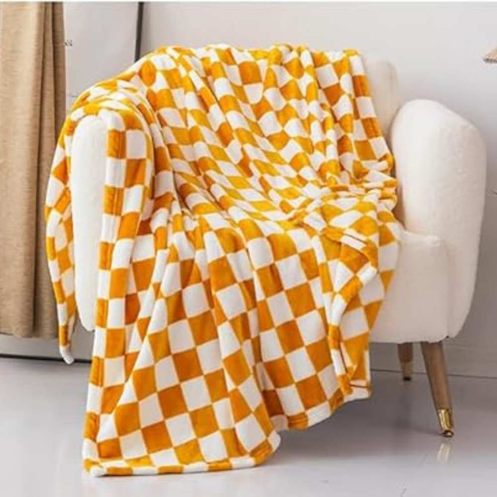Cozy Plaid Throw Blanket for Home Decor