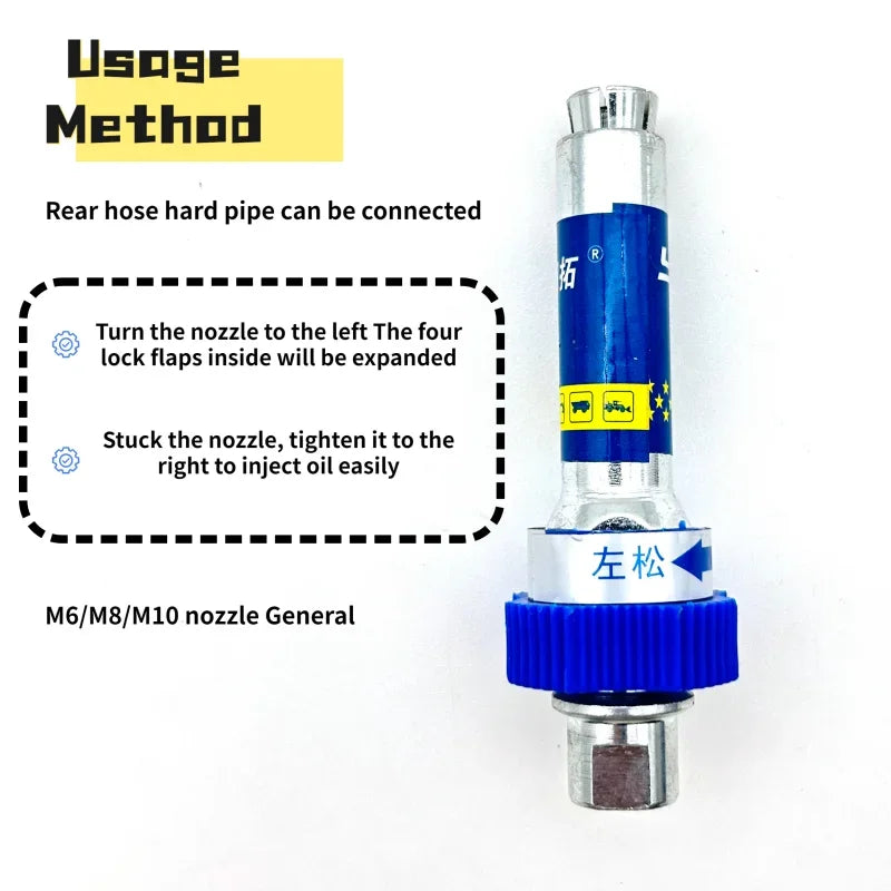 Heavy Duty Grease Gun Coupler Adapter